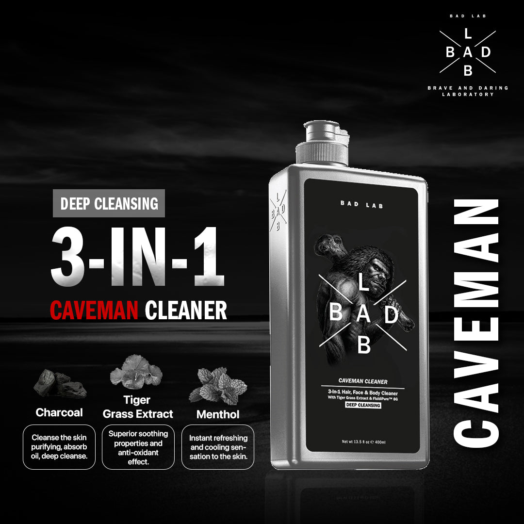 3-in-1 DEEP CLEANSING CAVEMAN CLEANER - 400ml